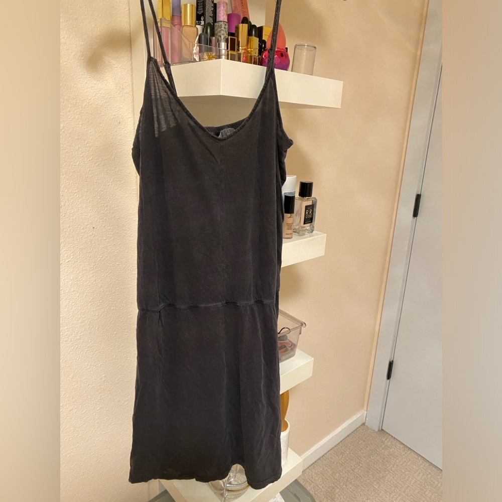 TNA Aritzia Charcoal Mini Dress